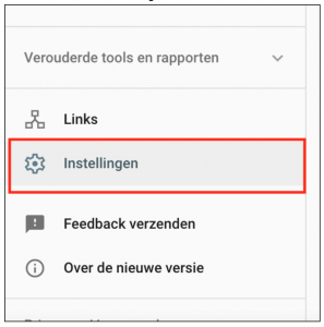 Google Analytics Instellingen