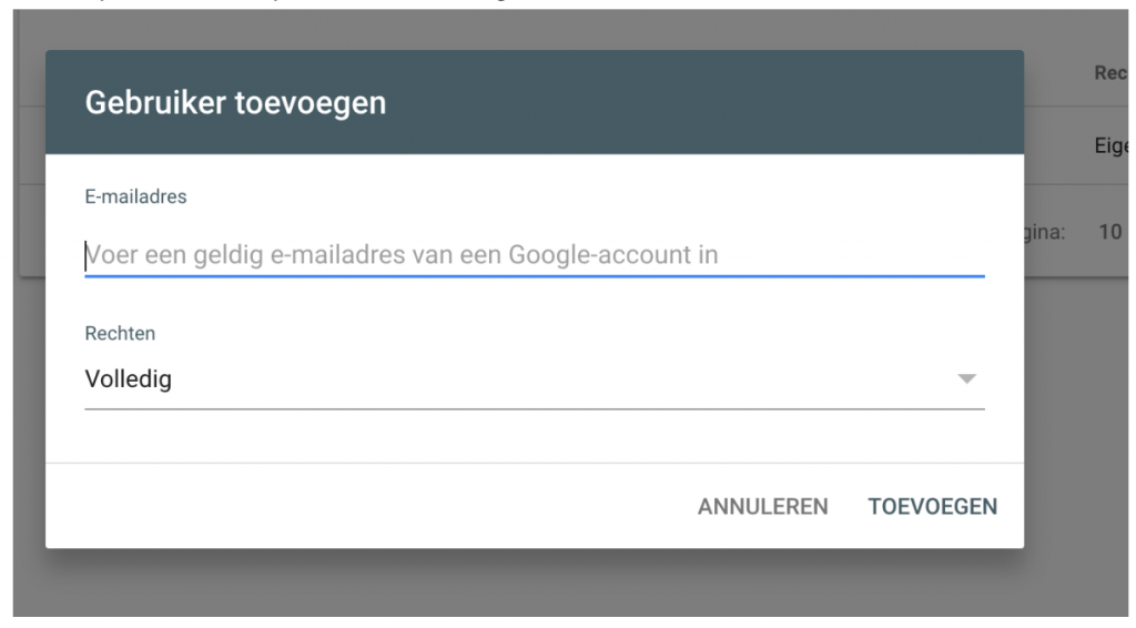 GA Gebruiker Toevoegen