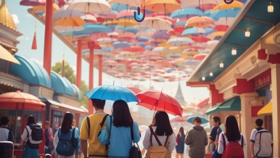 Speel in op regen als dagattractie