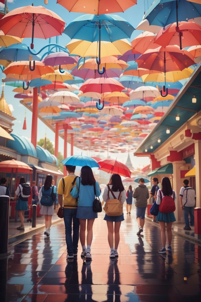 Speel in op regen als dagattractie