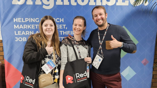 Team Red Online Marketing op Brighton SEO in april 2025